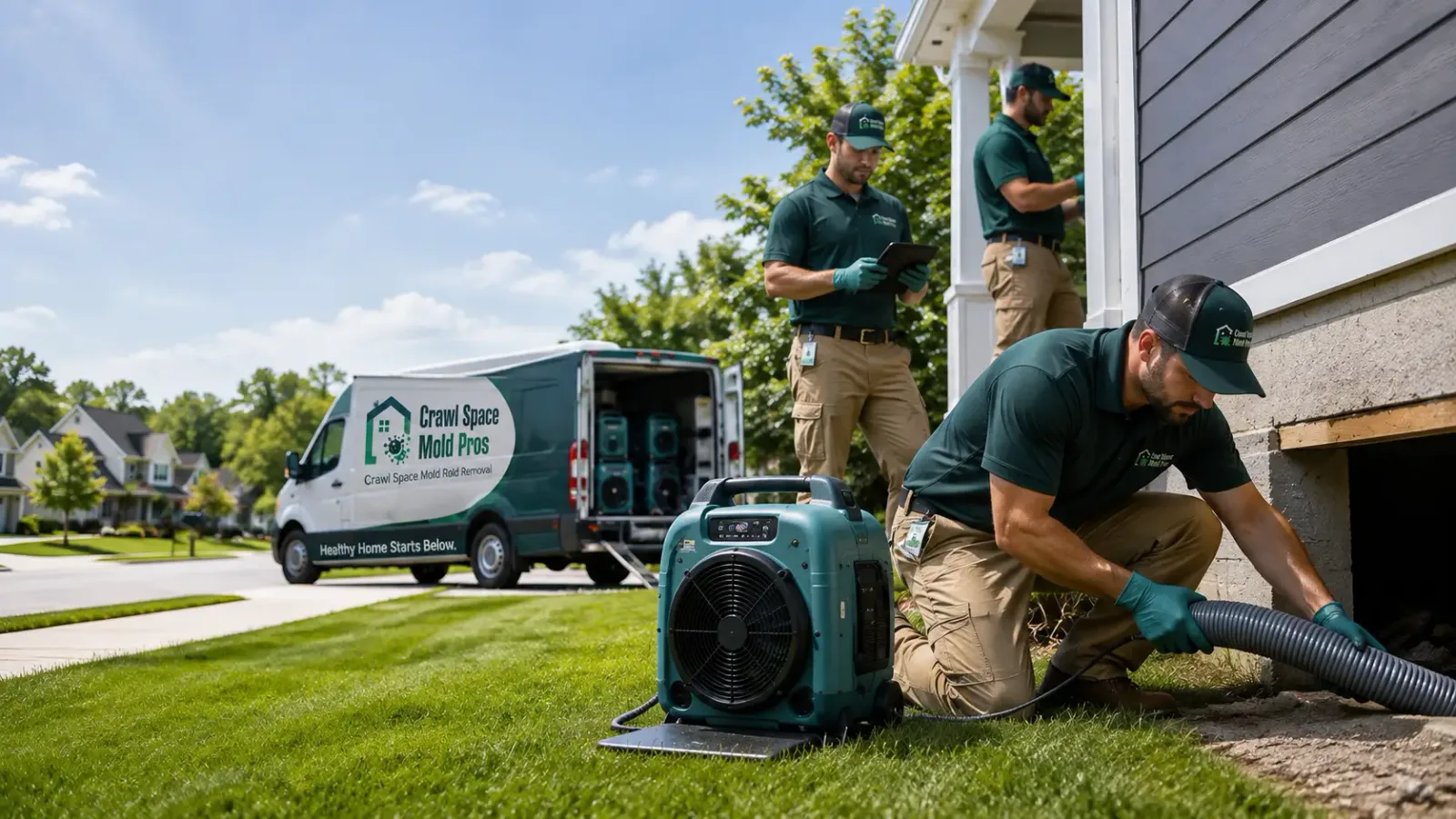 Crawl Space Mold Removal in Bourneville, OH